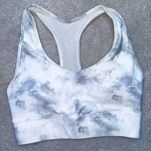 Marble Grey Sports Bra
